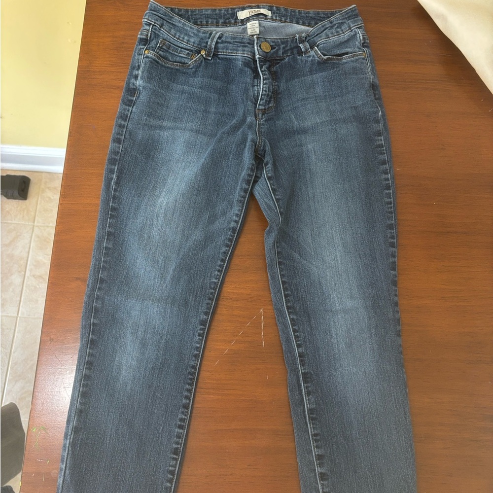 Vintage America Dark Blue Skinny Jeans